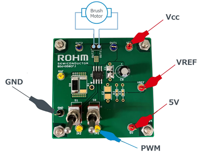 Technische Zeichnung - ROHM Semiconductor BD64950EFJ-EVK-001 Evaluierungsboard